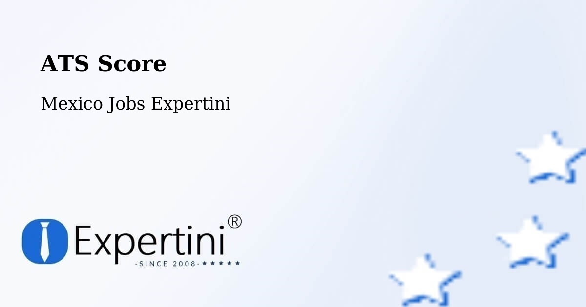 Resume ATS Score & Job Description Match Tool – Laguna Seca - Mexico Jobs Expertini